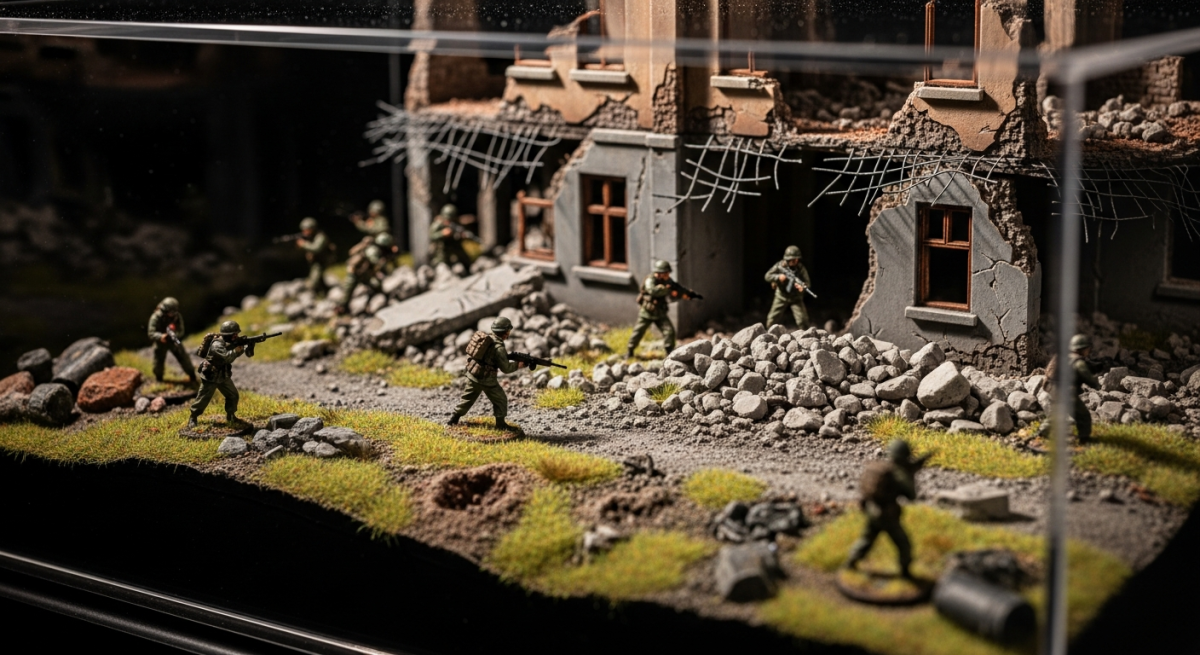 Costruire un Diorama: Dalla Storia alla Vetrina — modello in scala