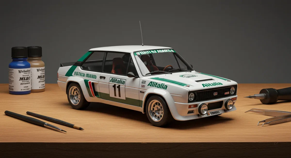 Fiat 131 Abarth: La Leggenda del Rally Italiano in Scala — modello in scala